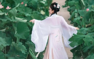 赏荷花汉服穿搭儿童，赏荷花汉服穿搭儿童图片